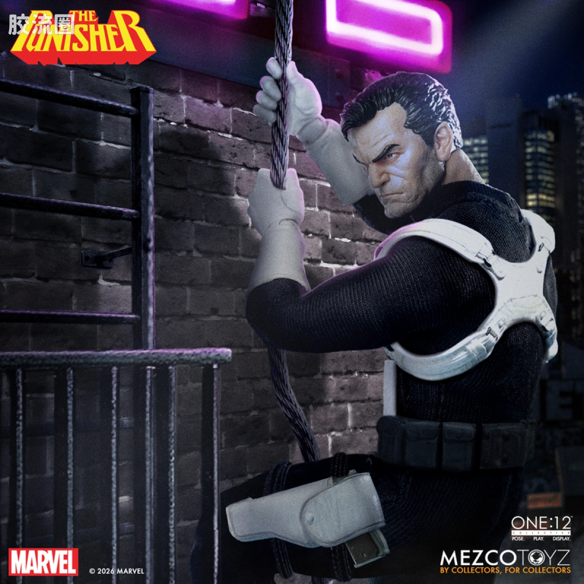 Mezco one-12系列 1/12 Marvel集体系列 惩罚者 - 图片