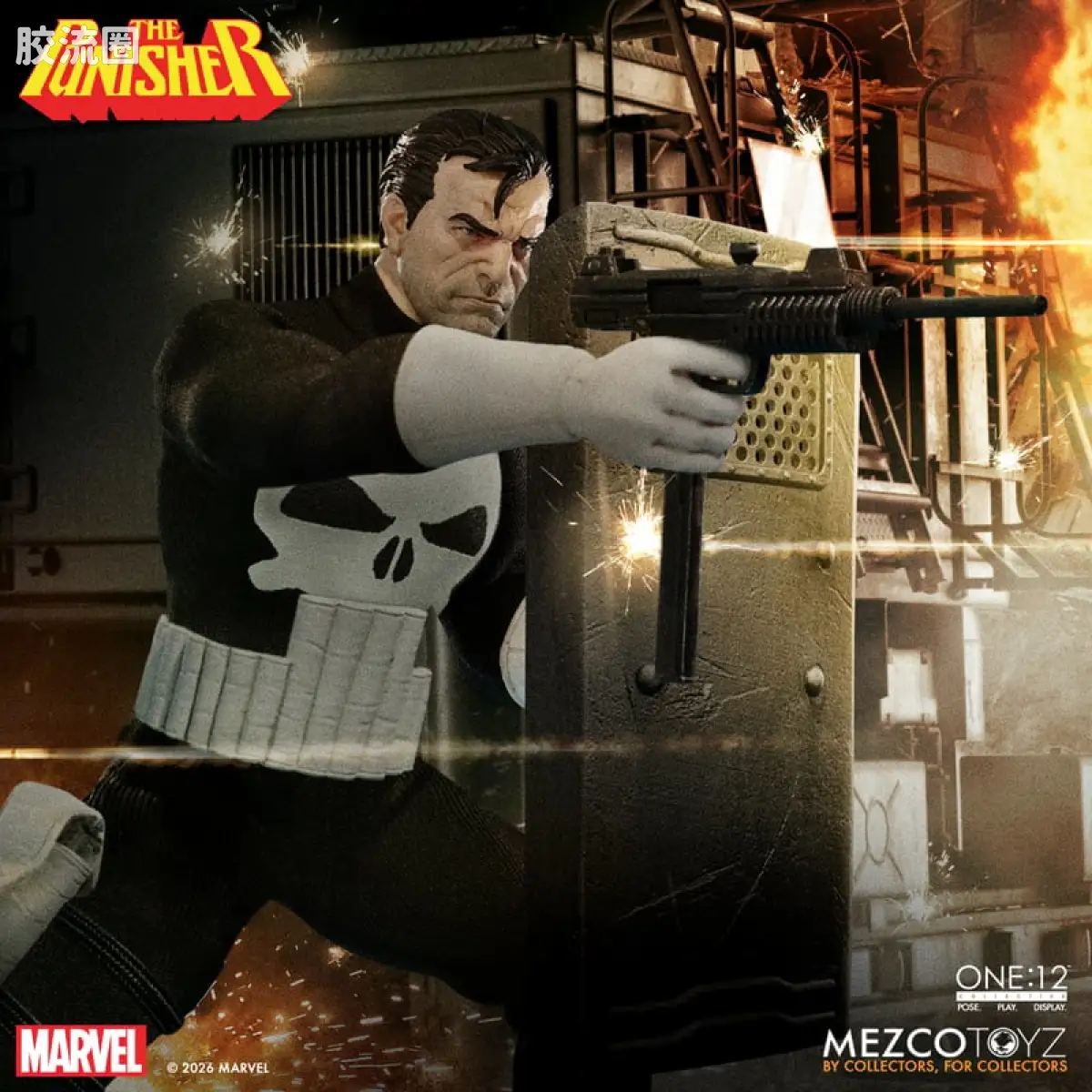 Mezco one-12系列 1/12 Marvel集体系列 惩罚者 - 图片