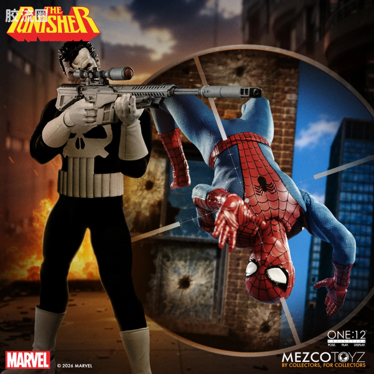 Mezco one-12系列 1/12 Marvel集体系列 惩罚者 - 图片