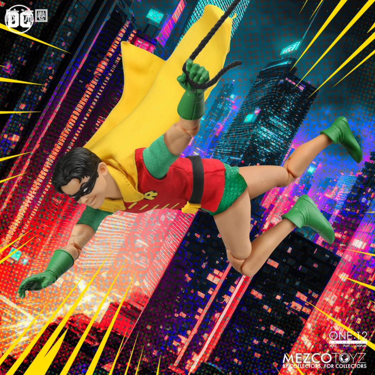 Mezco one-12系列 1/12 DC Comics集体系列 罗宾—黄金时代版 - 图片