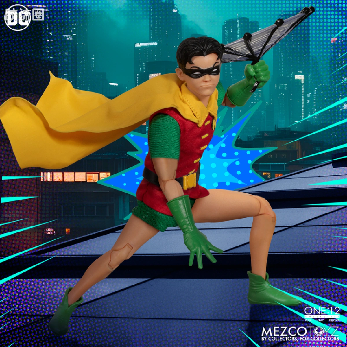 Mezco one-12系列 1/12 DC Comics集体系列 罗宾—黄金时代版 - 图片