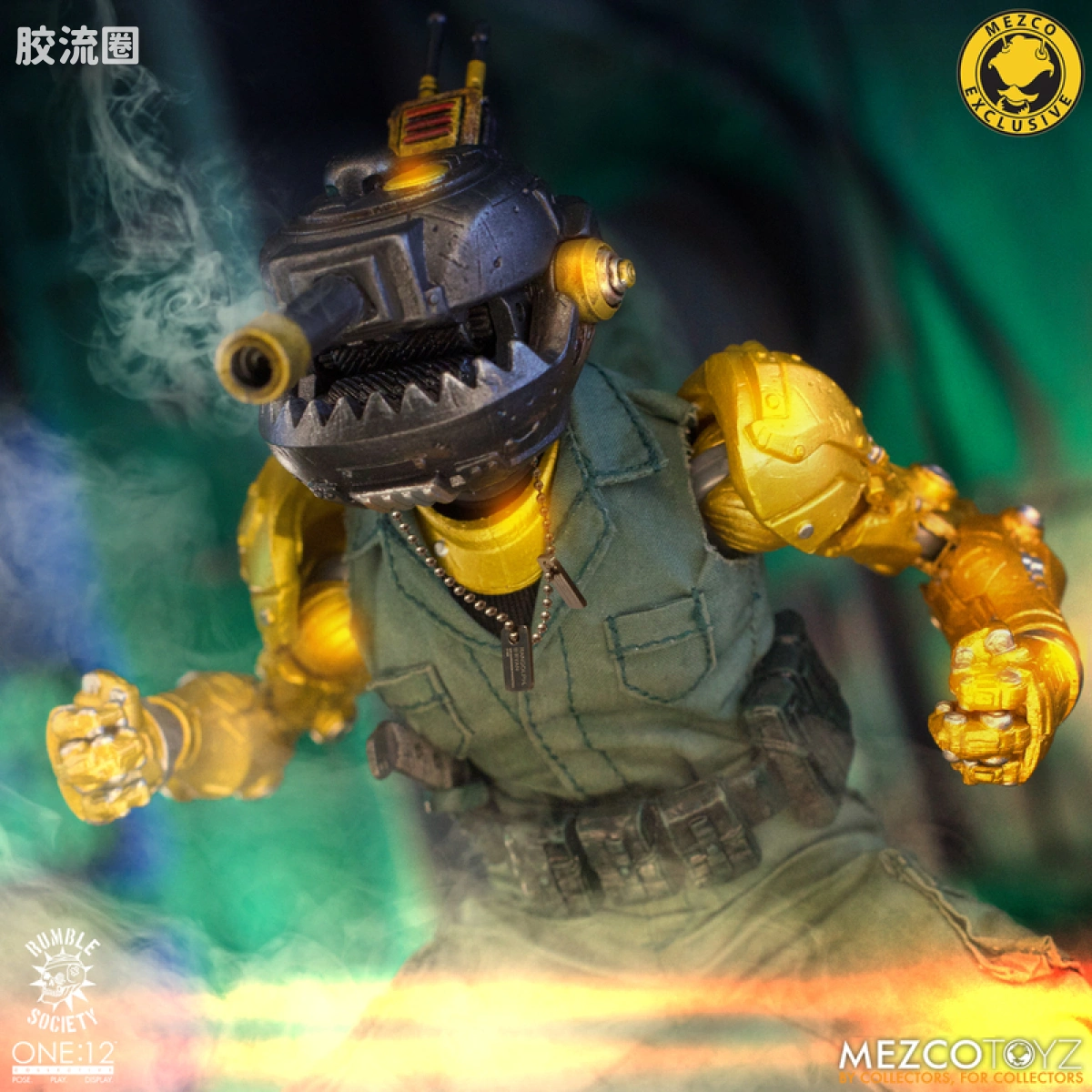 Mezco one-12系列 1/12 Rumble Society集体系列  Hawk P-40 狂怒嚎叫版 - 图片