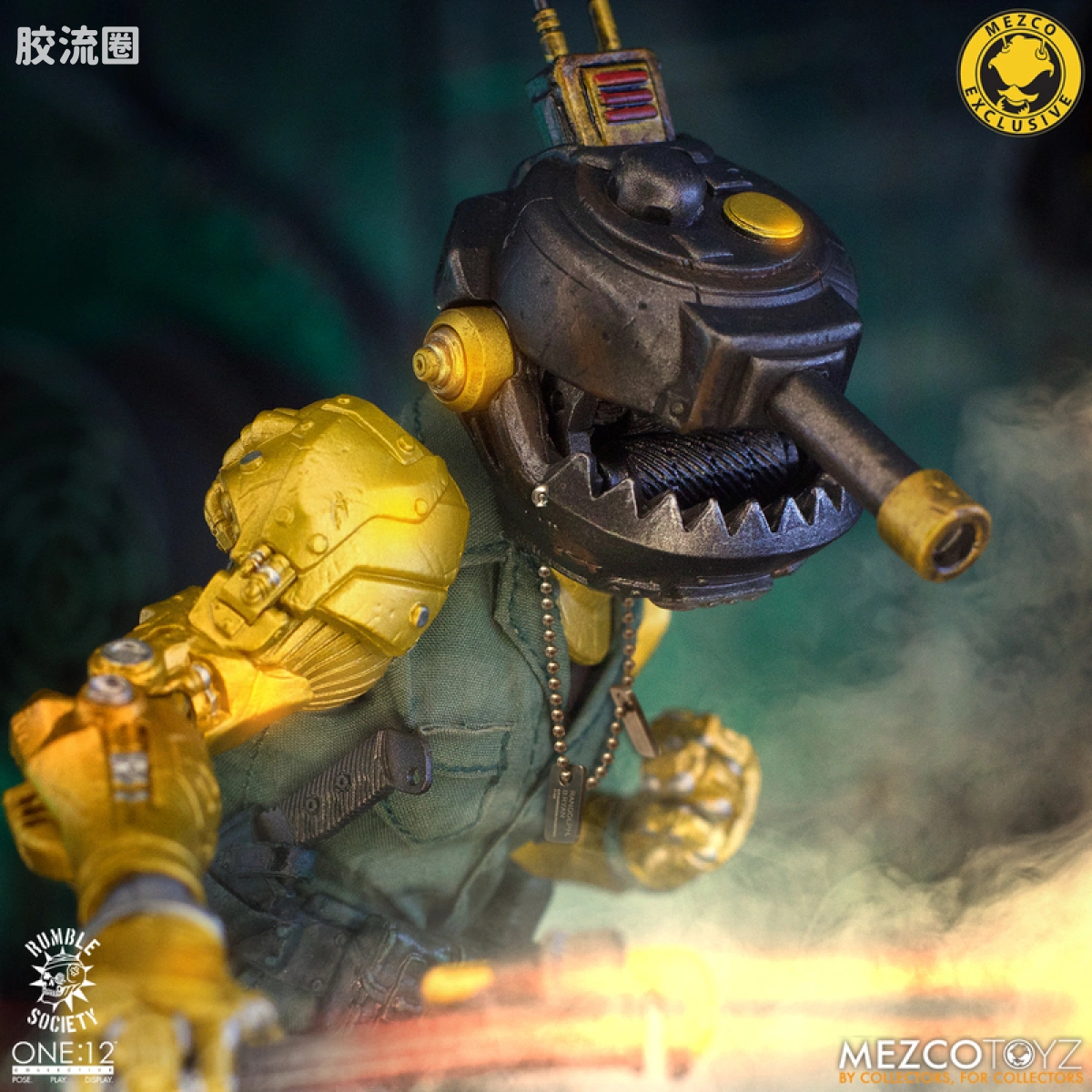 Mezco one-12系列 1/12 Rumble Society集体系列  Hawk P-40 狂怒嚎叫版 - 图片