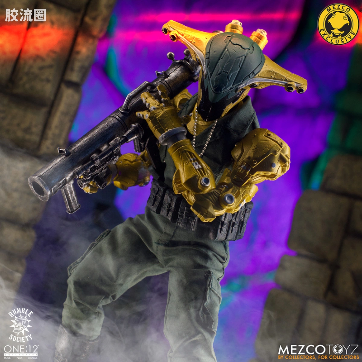 Mezco one-12系列 1/12 Rumble Society集体系列  Hawk P-40 狂怒嚎叫版 - 图片