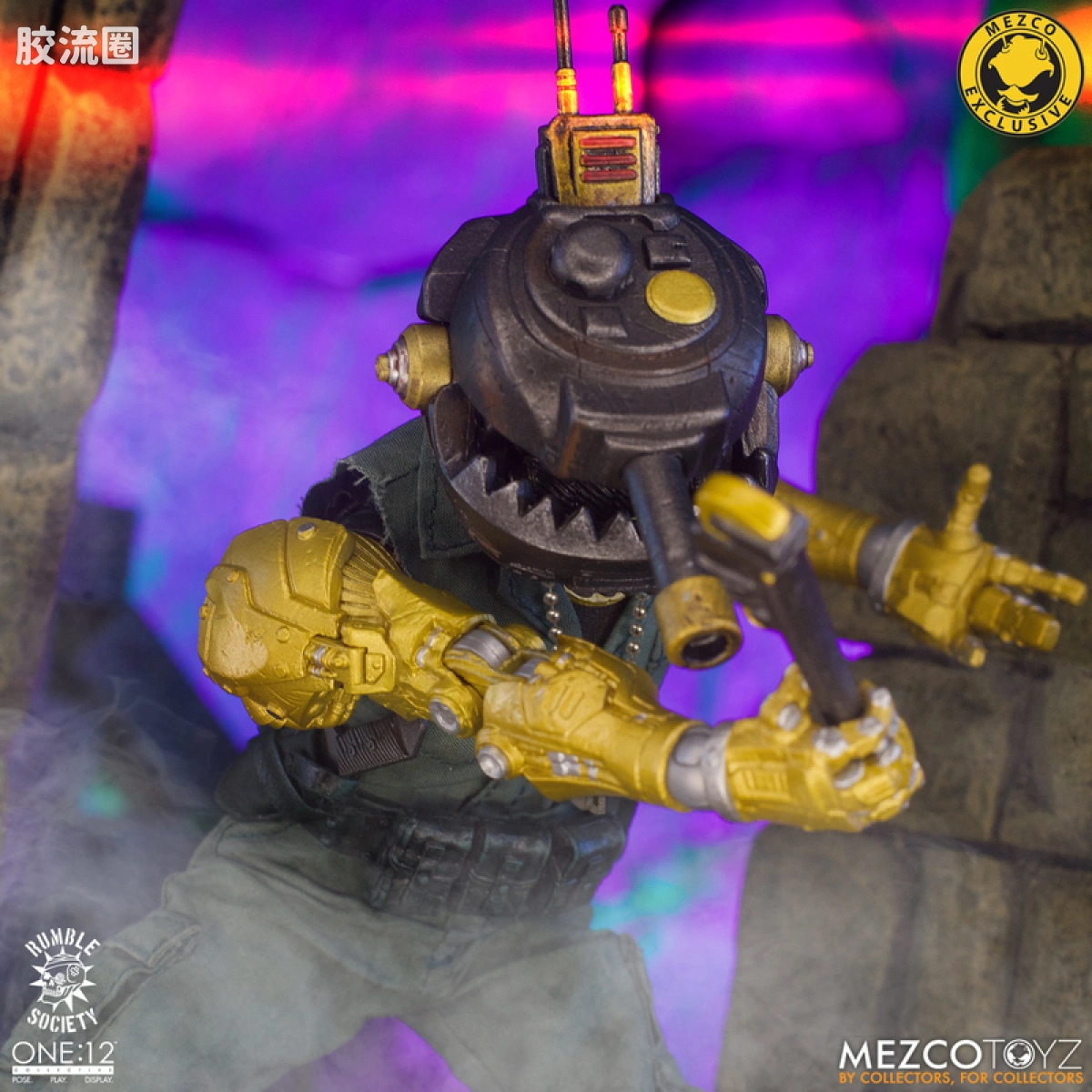 Mezco one-12系列 1/12 Rumble Society集体系列  Hawk P-40 狂怒嚎叫版 - 图片