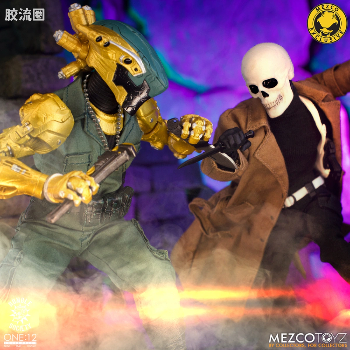 Mezco one-12系列 1/12 Rumble Society集体系列  Hawk P-40 狂怒嚎叫版 - 图片