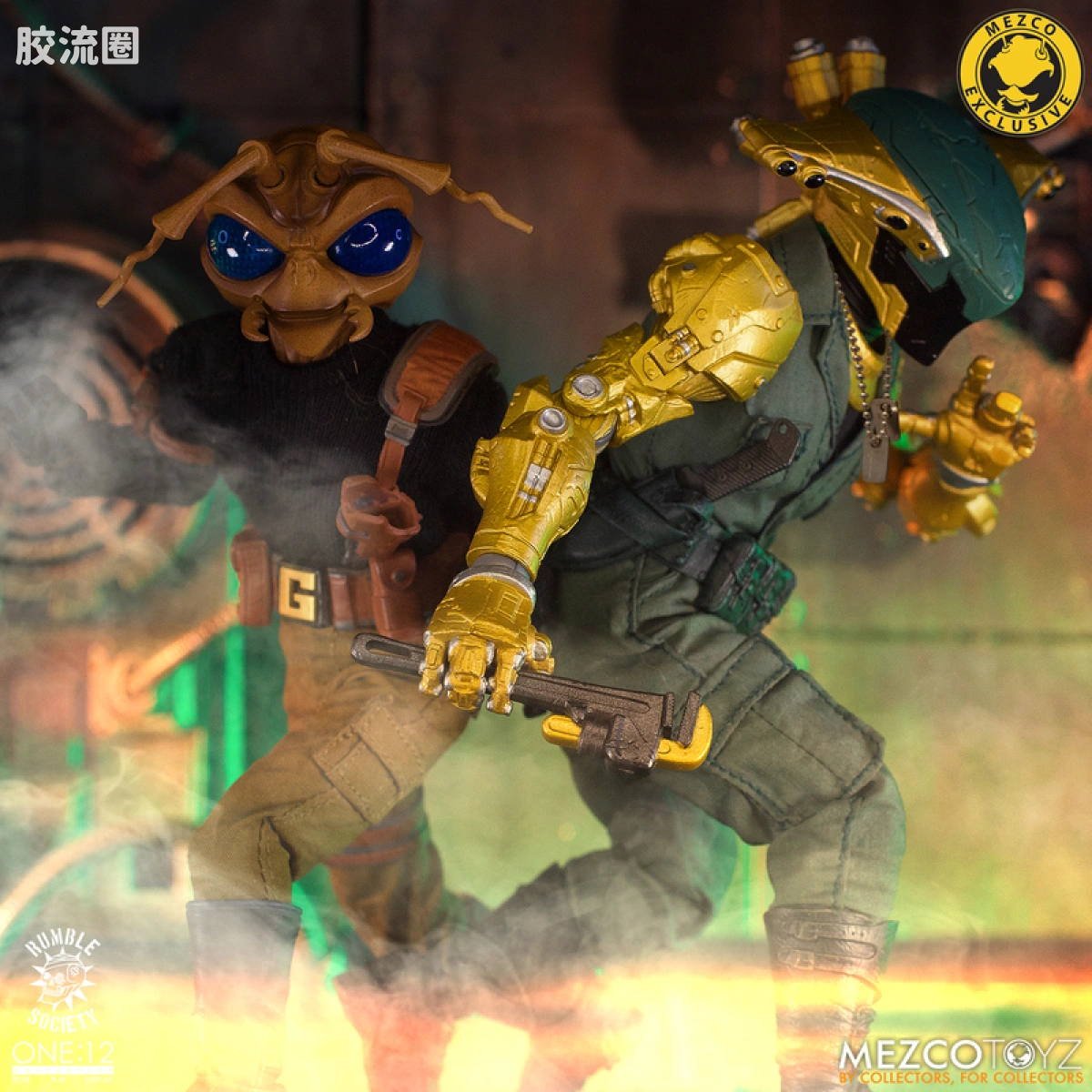 Mezco one-12系列 1/12 Rumble Society集体系列  Hawk P-40 狂怒嚎叫版 - 图片