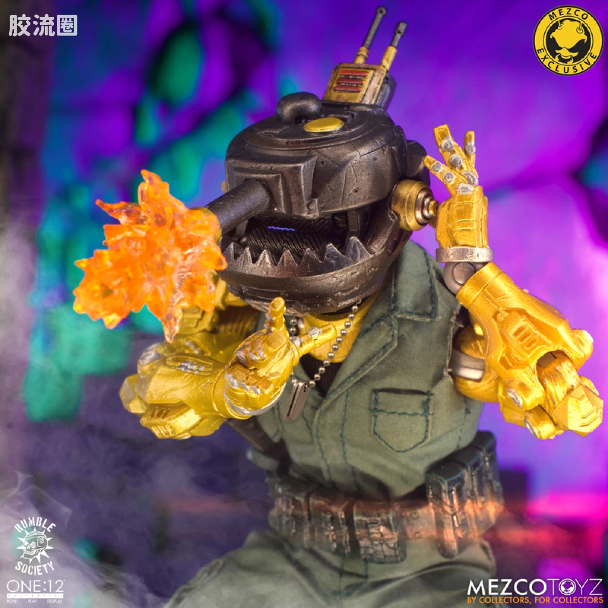 Mezco one-12系列 1/12 Rumble Society集体系列  Hawk P-40 狂怒嚎叫版 - 图片