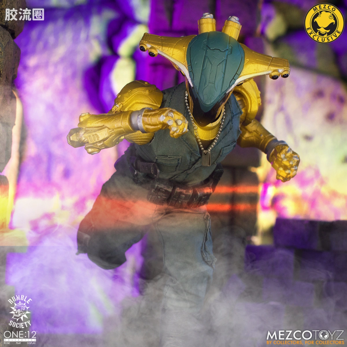 Mezco one-12系列 1/12 Rumble Society集体系列  Hawk P-40 狂怒嚎叫版 - 图片