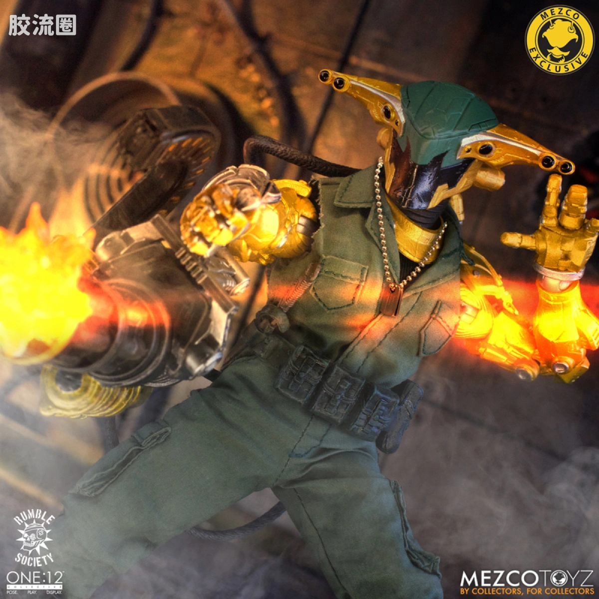 Mezco one-12系列 1/12 Rumble Society集体系列  Hawk P-40 狂怒嚎叫版 - 图片