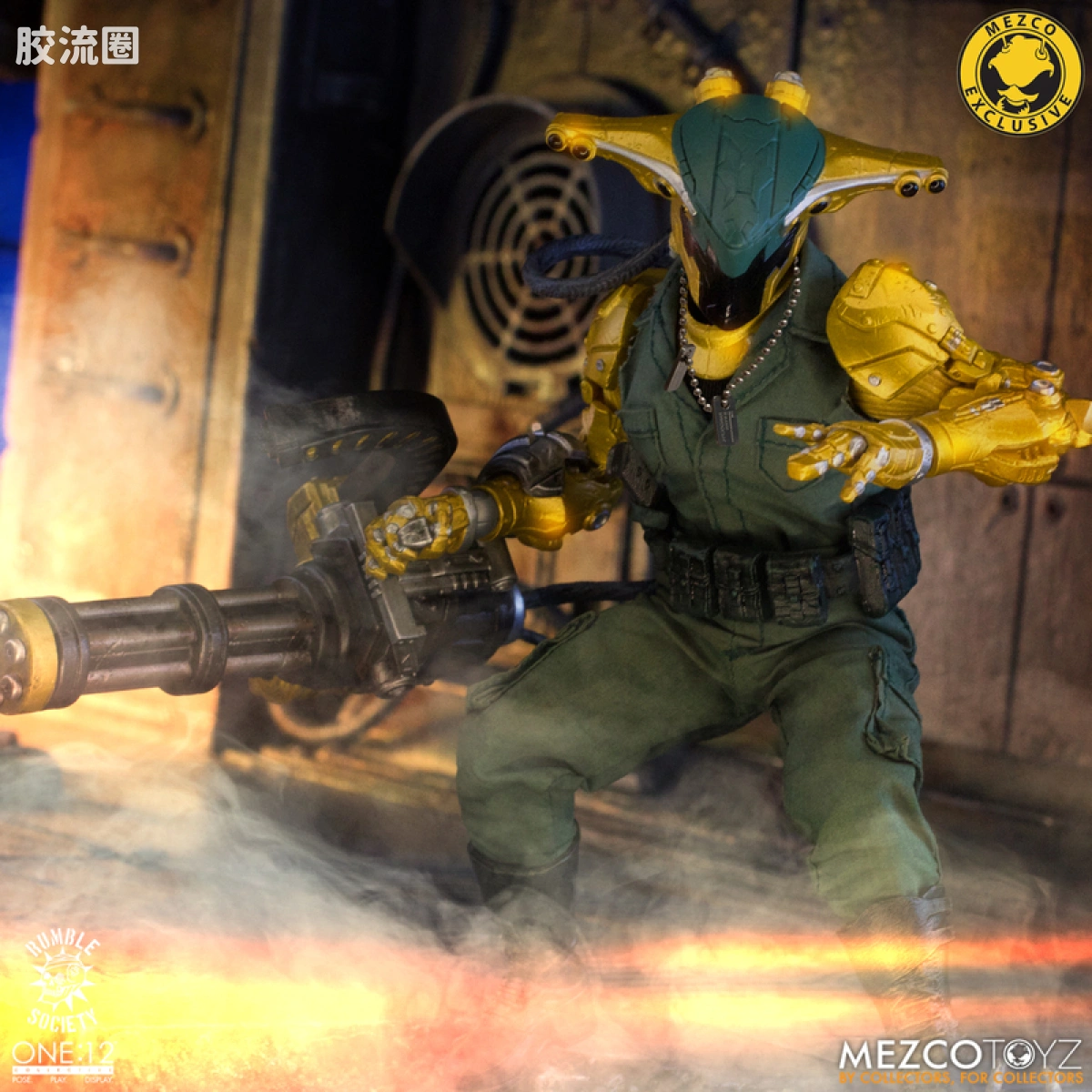 Mezco one-12系列 1/12 Rumble Society集体系列  Hawk P-40 狂怒嚎叫版 - 图片
