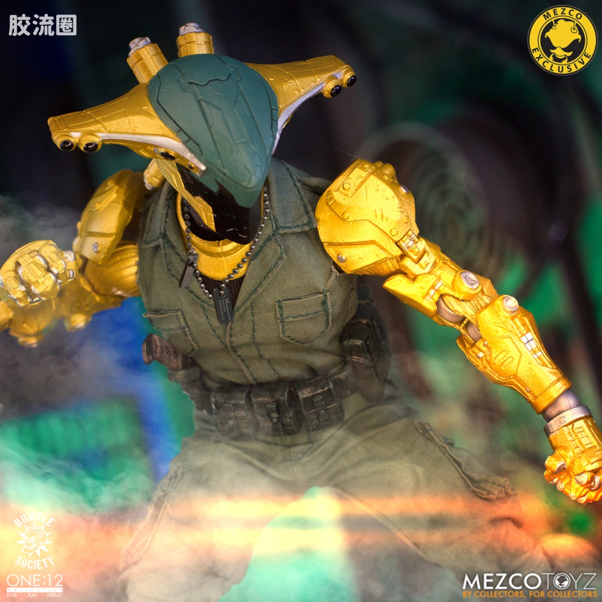 Mezco one-12系列 1/12 Rumble Society集体系列  Hawk P-40 狂怒嚎叫版 - 图片