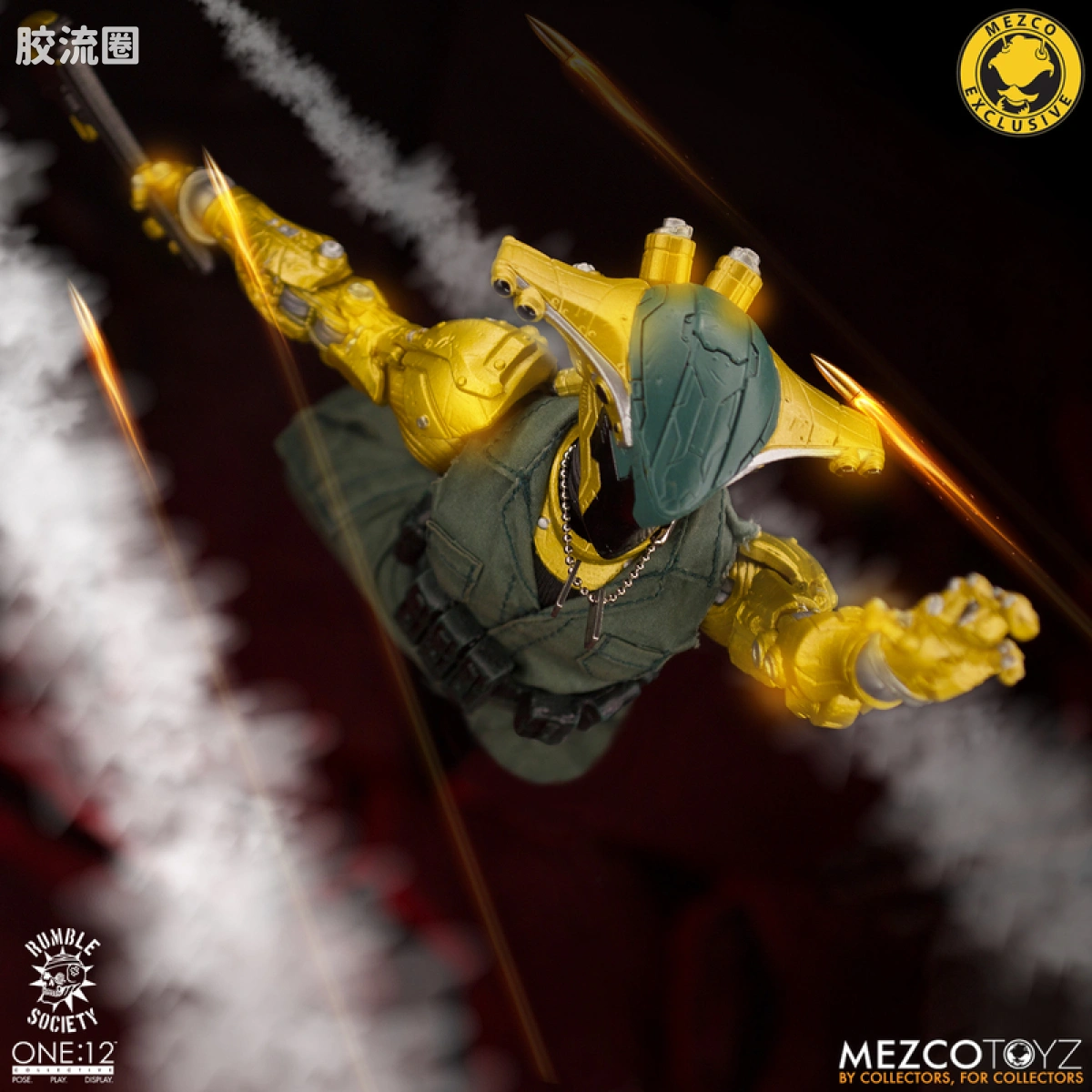 Mezco one-12系列 1/12 Rumble Society集体系列  Hawk P-40 狂怒嚎叫版 - 图片