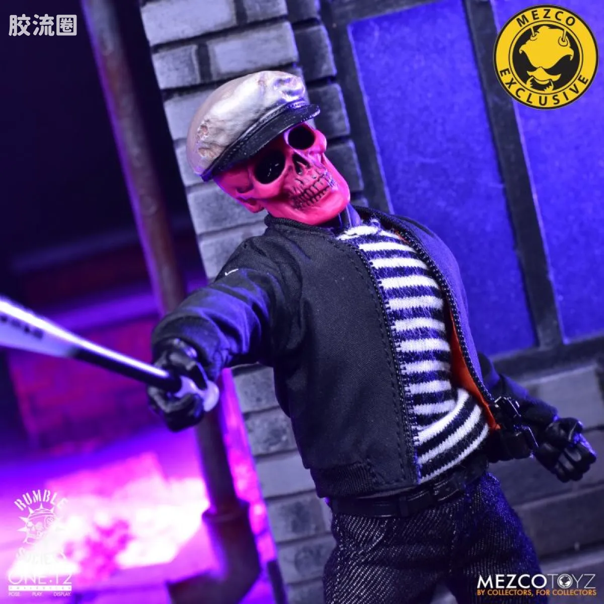 Mezco one-12系列 1/12 Rumble Society集体系列  粉骷髅混沌俱乐部 - 图片