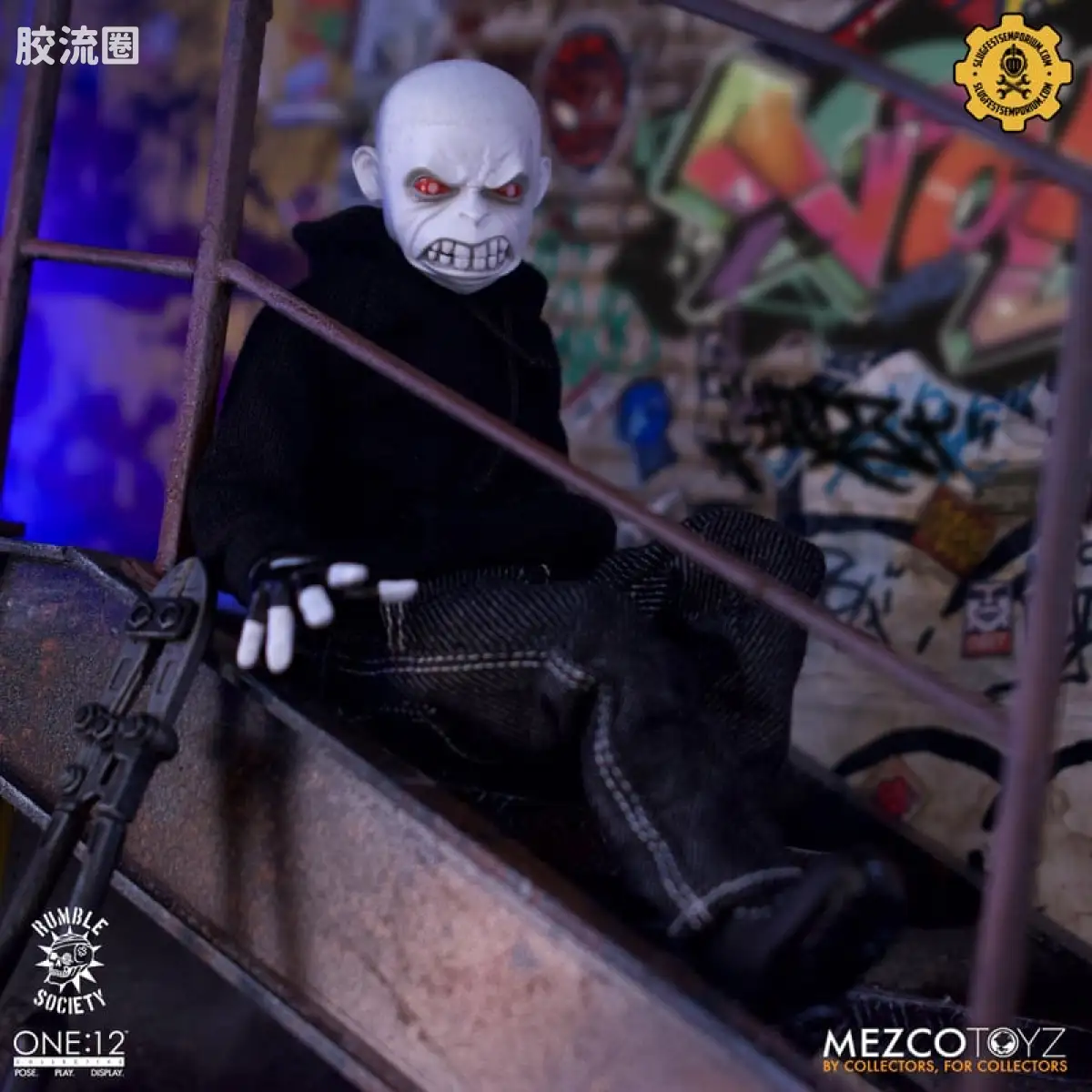 Mezco one-12系列 1/12 Rumble Society集体系列  白嘻哈 - 图片