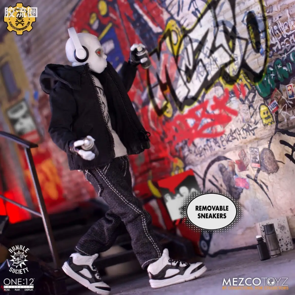 Mezco one-12系列 1/12 Rumble Society集体系列  白嘻哈 - 图片