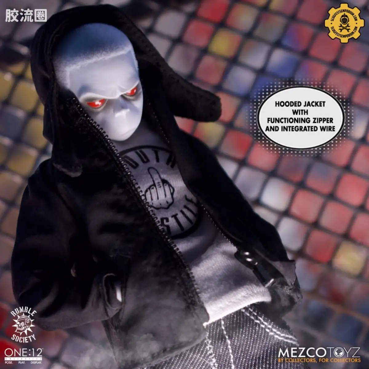 Mezco one-12系列 1/12 Rumble Society集体系列  白嘻哈 - 图片
