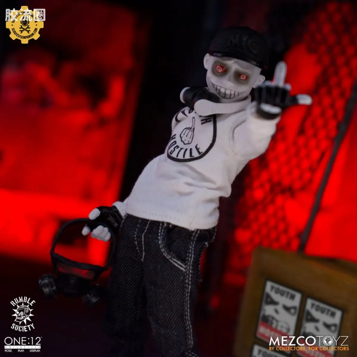 Mezco one-12系列 1/12 Rumble Society集体系列  白嘻哈 - 图片