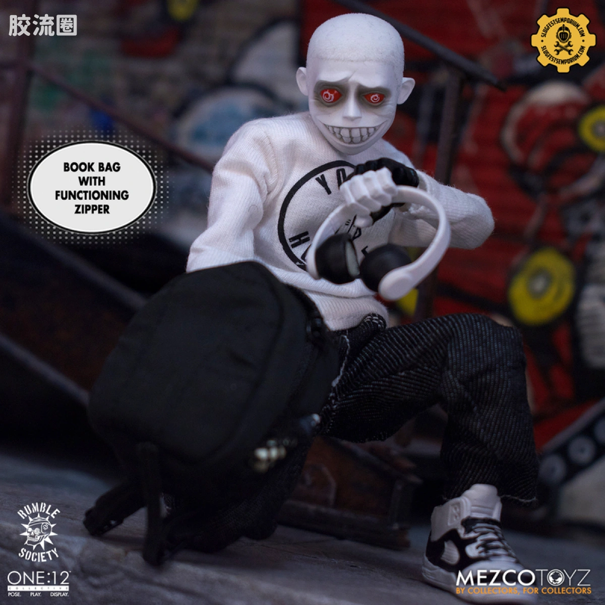 Mezco one-12系列 1/12 Rumble Society集体系列  白嘻哈 - 图片