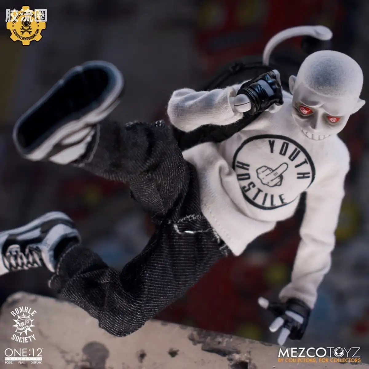 Mezco one-12系列 1/12 Rumble Society集体系列  白嘻哈 - 图片