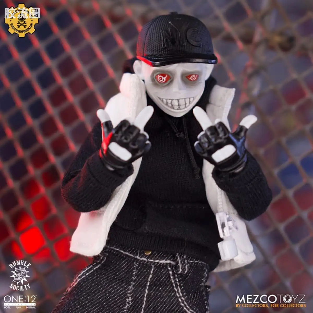 Mezco one-12系列 1/12 Rumble Society集体系列  白嘻哈 - 图片
