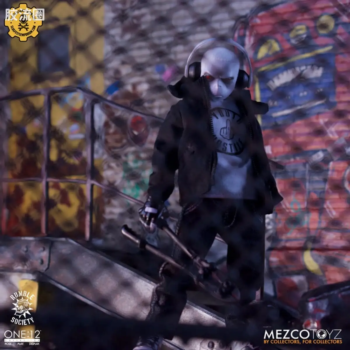 Mezco one-12系列 1/12 Rumble Society集体系列  白嘻哈 - 图片