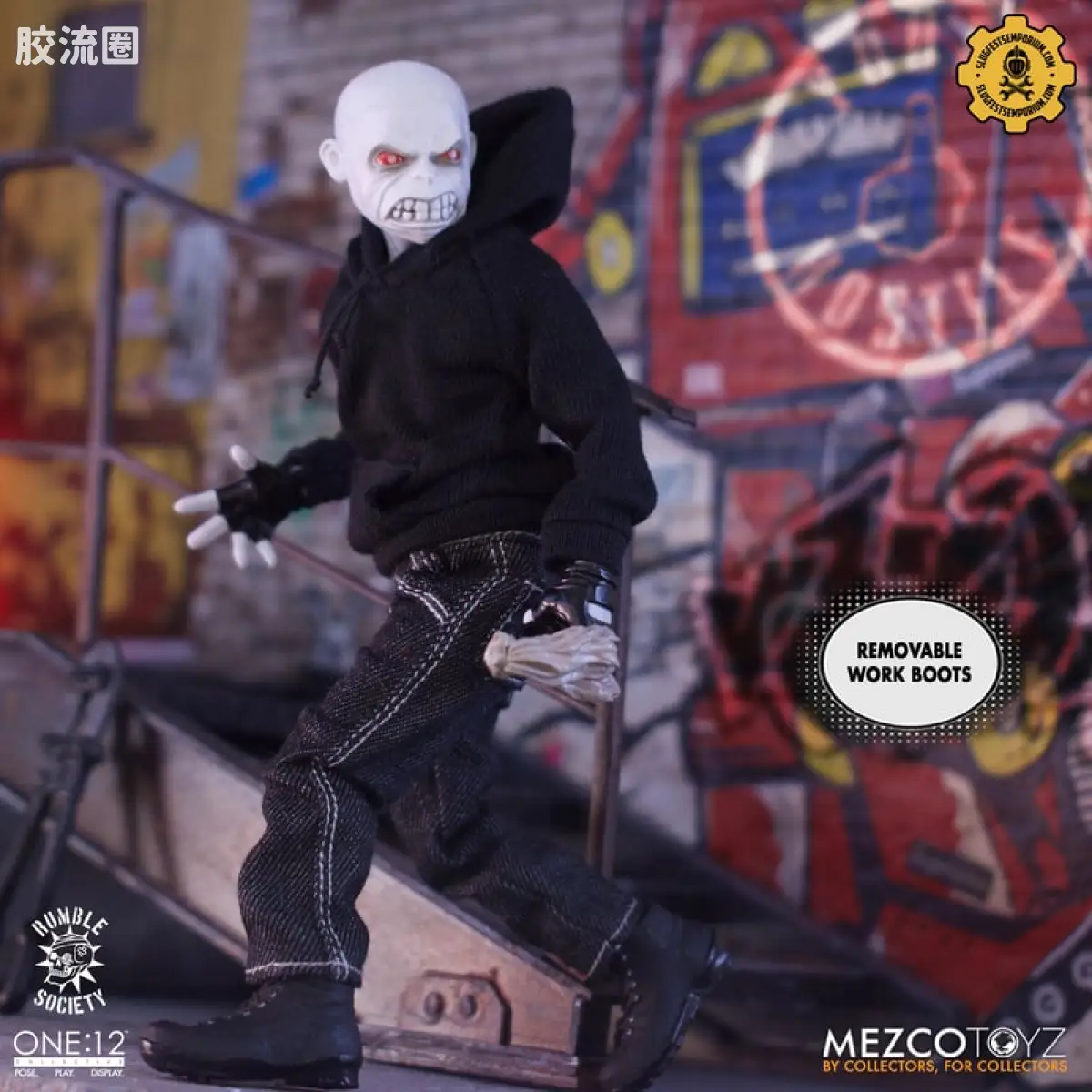 Mezco one-12系列 1/12 Rumble Society集体系列  白嘻哈 - 图片