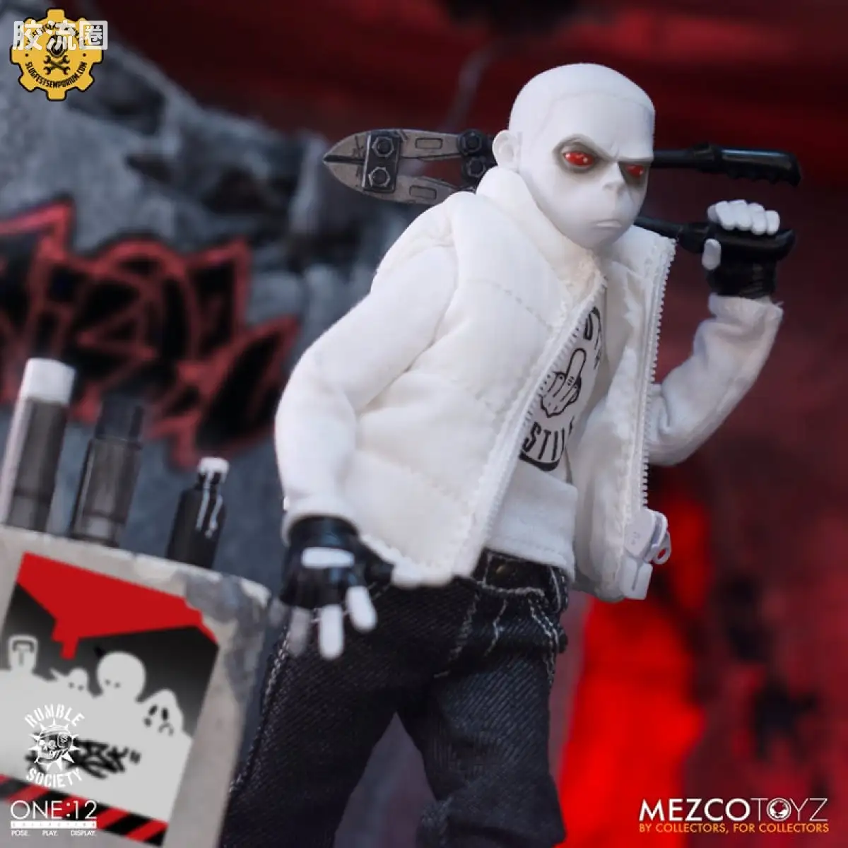 Mezco one-12系列 1/12 Rumble Society集体系列  白嘻哈 - 图片