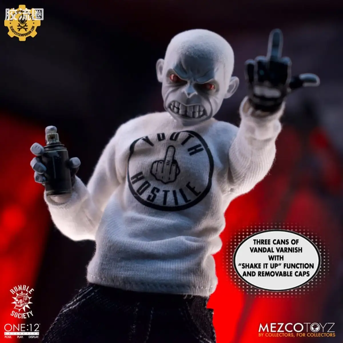 Mezco one-12系列 1/12 Rumble Society集体系列  白嘻哈 - 图片