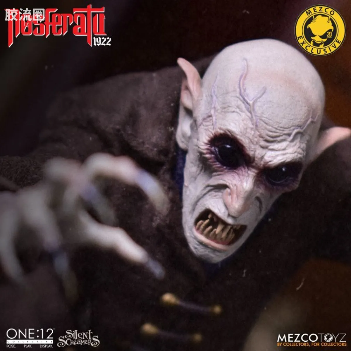 Mezco one-12系列 1/12 Rumble Society集体系列  无声尖叫系列：诺斯费拉图 - 图片