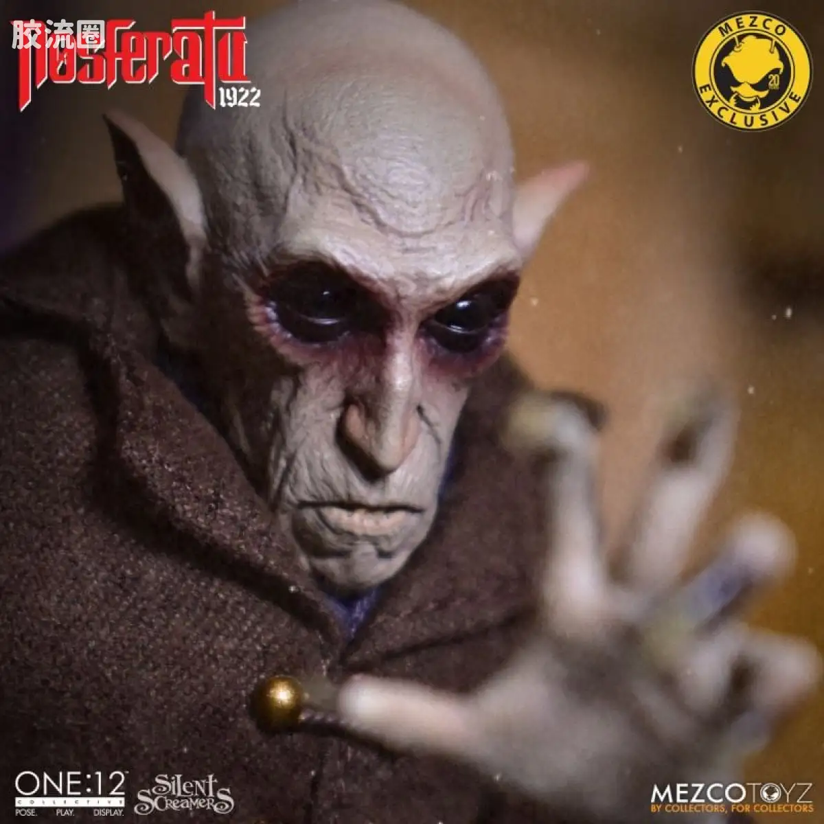 Mezco one-12系列 1/12 Rumble Society集体系列  无声尖叫系列：诺斯费拉图 - 图片
