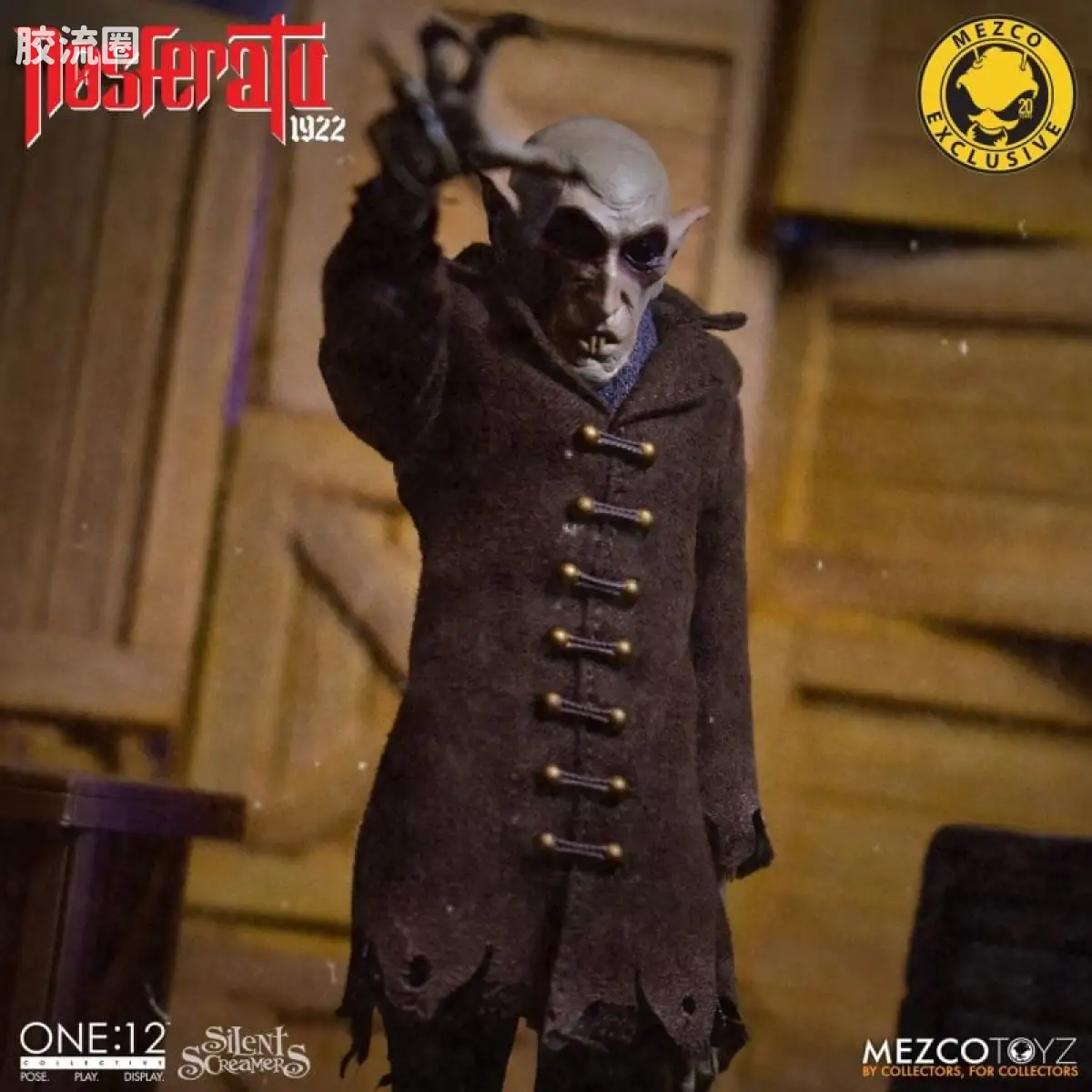 Mezco one-12系列 1/12 Rumble Society集体系列  无声尖叫系列：诺斯费拉图 - 图片