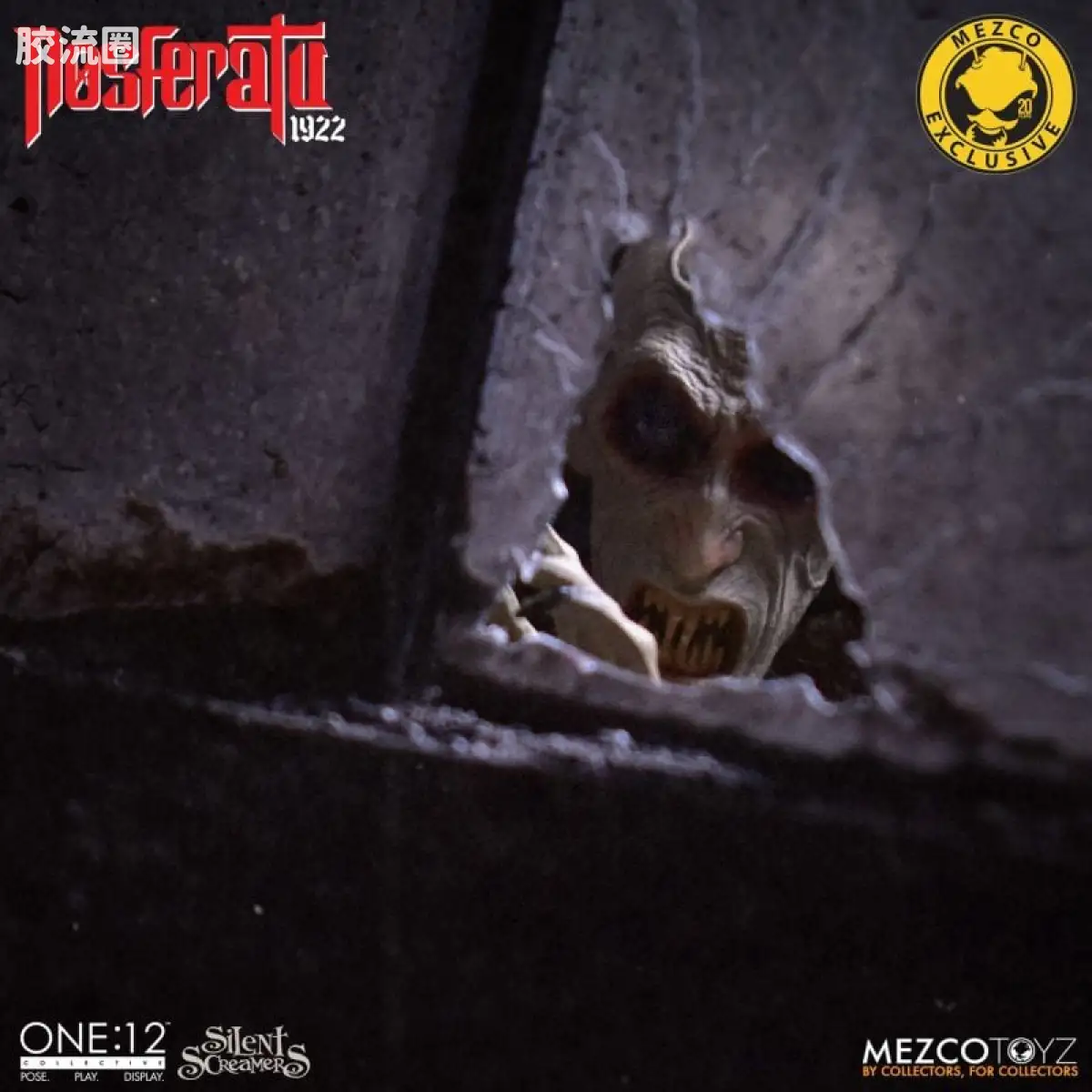 Mezco one-12系列 1/12 Rumble Society集体系列  无声尖叫系列：诺斯费拉图 - 图片