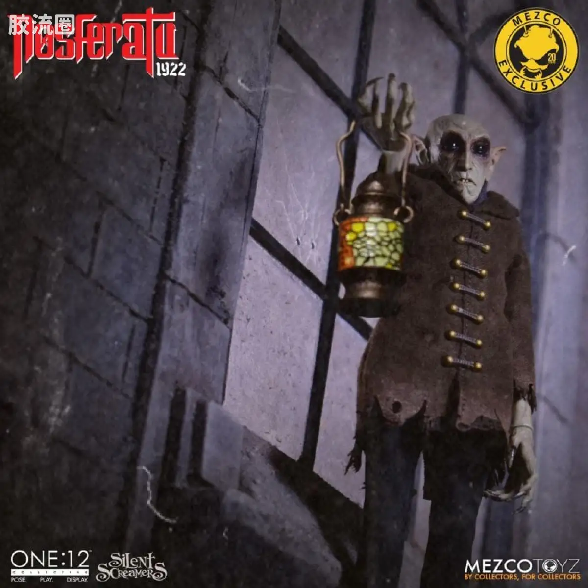 Mezco one-12系列 1/12 Rumble Society集体系列  无声尖叫系列：诺斯费拉图 - 图片