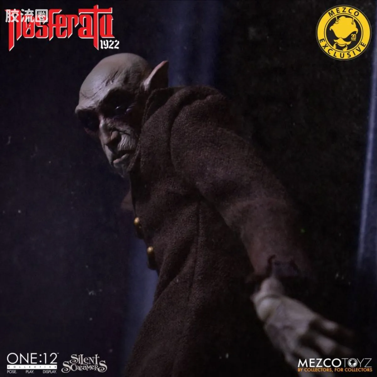 Mezco one-12系列 1/12 Rumble Society集体系列  无声尖叫系列：诺斯费拉图 - 图片