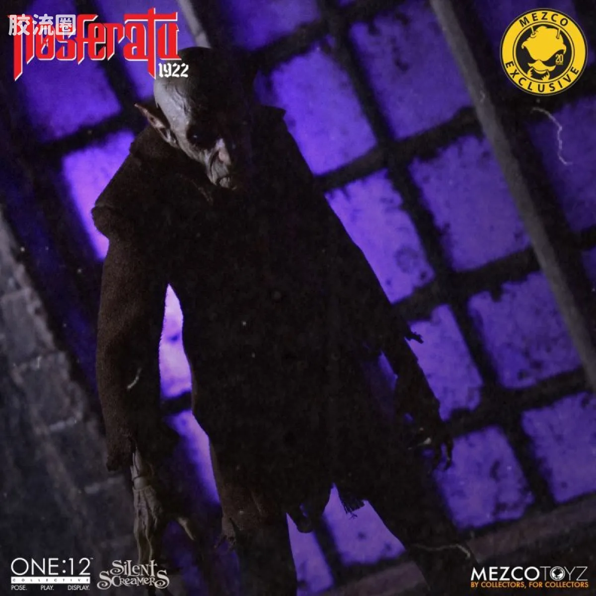 Mezco one-12系列 1/12 Rumble Society集体系列  无声尖叫系列：诺斯费拉图 - 图片