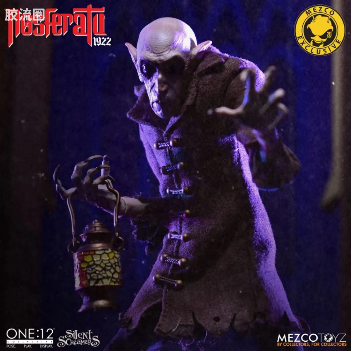 Mezco one-12系列 1/12 Rumble Society集体系列  无声尖叫系列：诺斯费拉图 - 图片