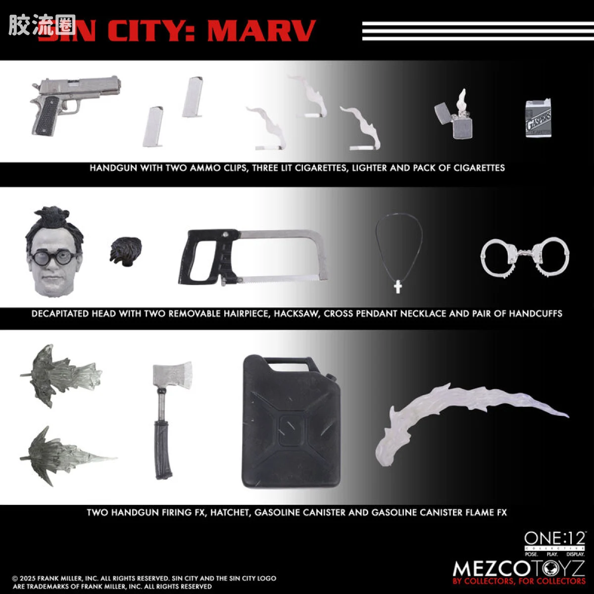 Mezco one-12系列 1/12集体系列 罪恶之城：马弗 - 图片