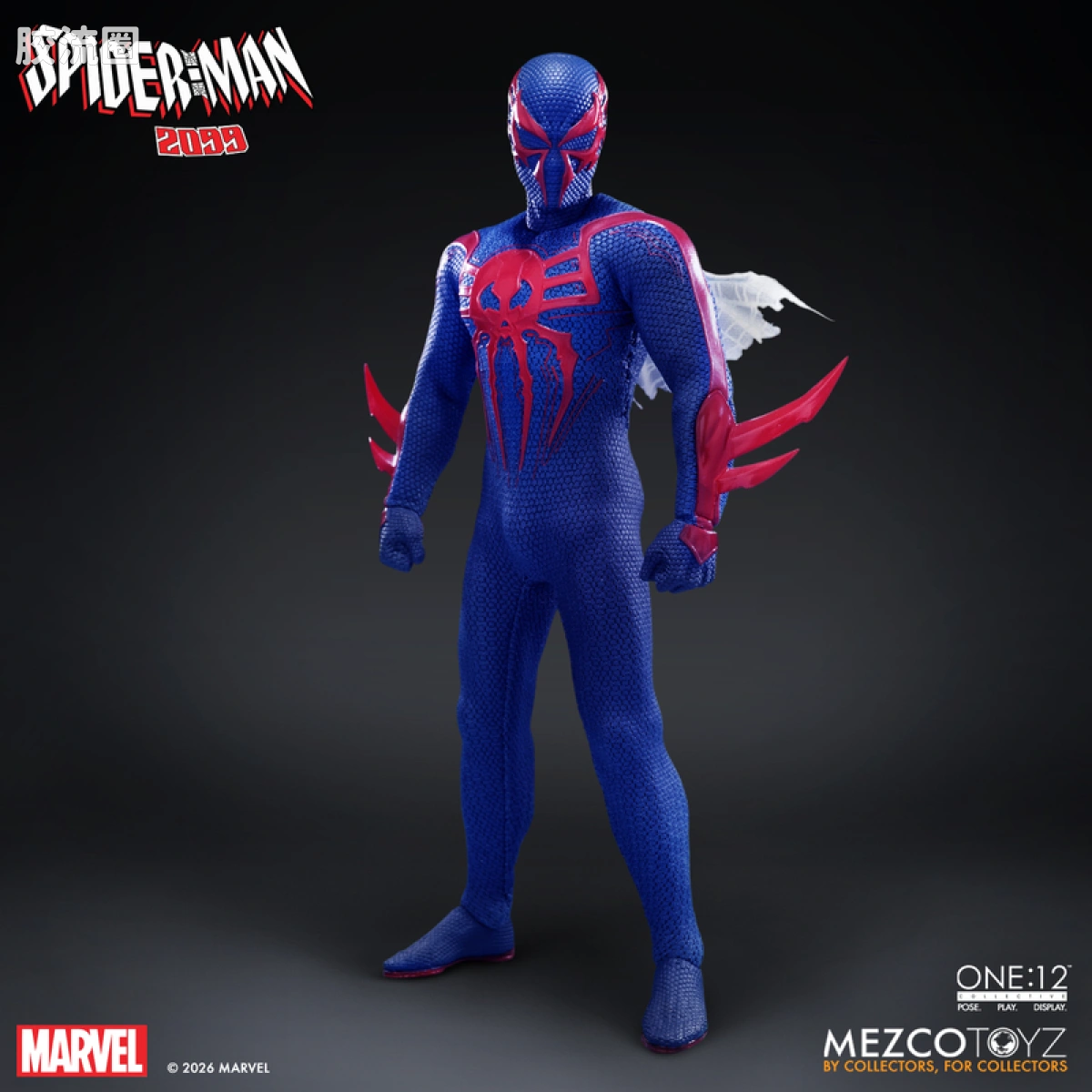 Mezco one-12系列 1/12 Marvel集体系列 蜘蛛侠2099 - 图片
