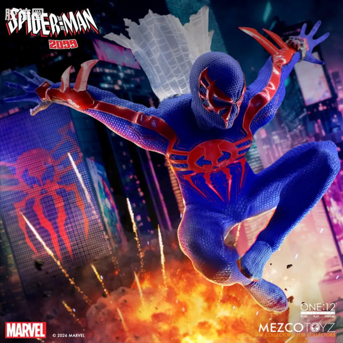 Mezco one-12系列 1/12 Marvel集体系列 蜘蛛侠2099 - 图片