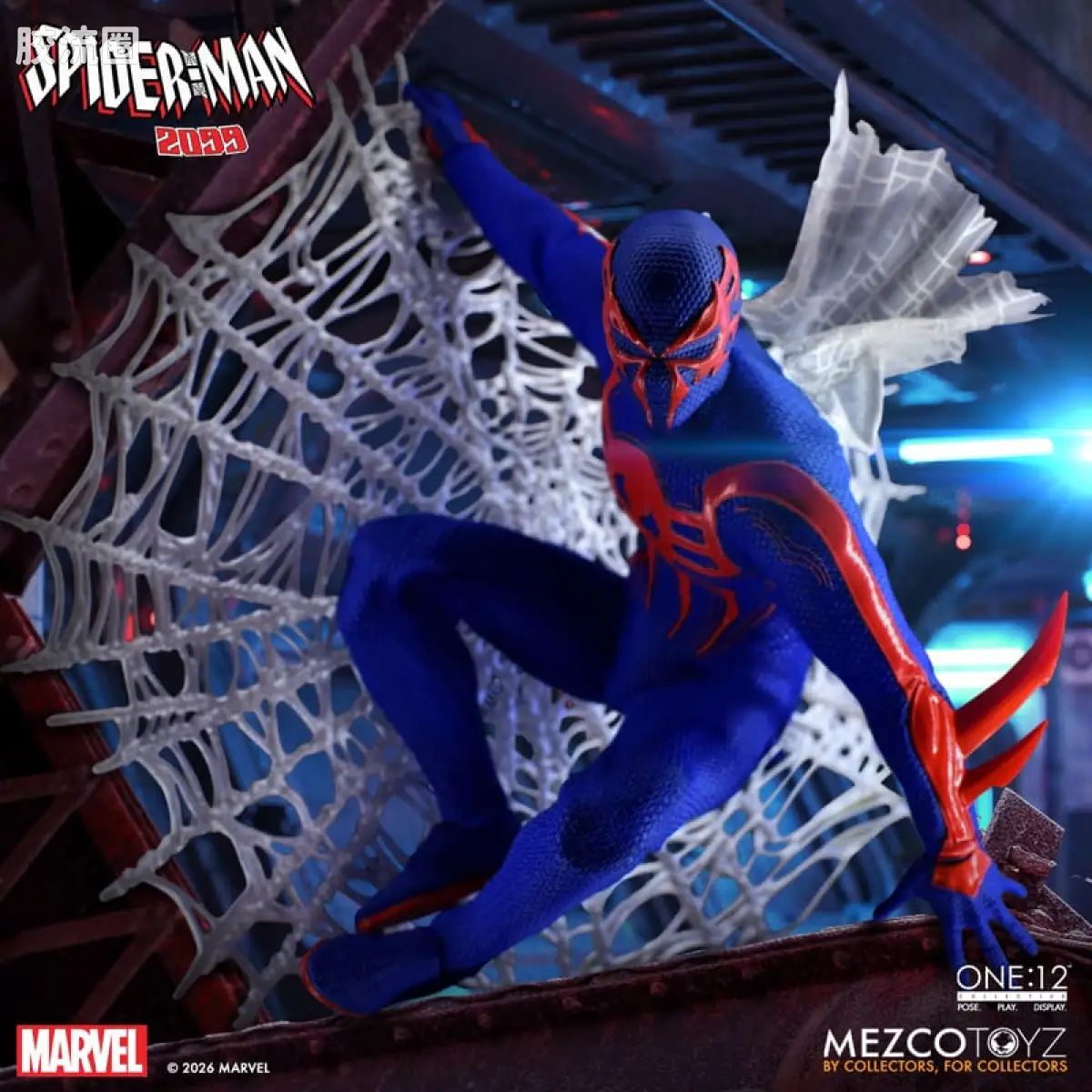 Mezco one-12系列 1/12 Marvel集体系列 蜘蛛侠2099 - 图片