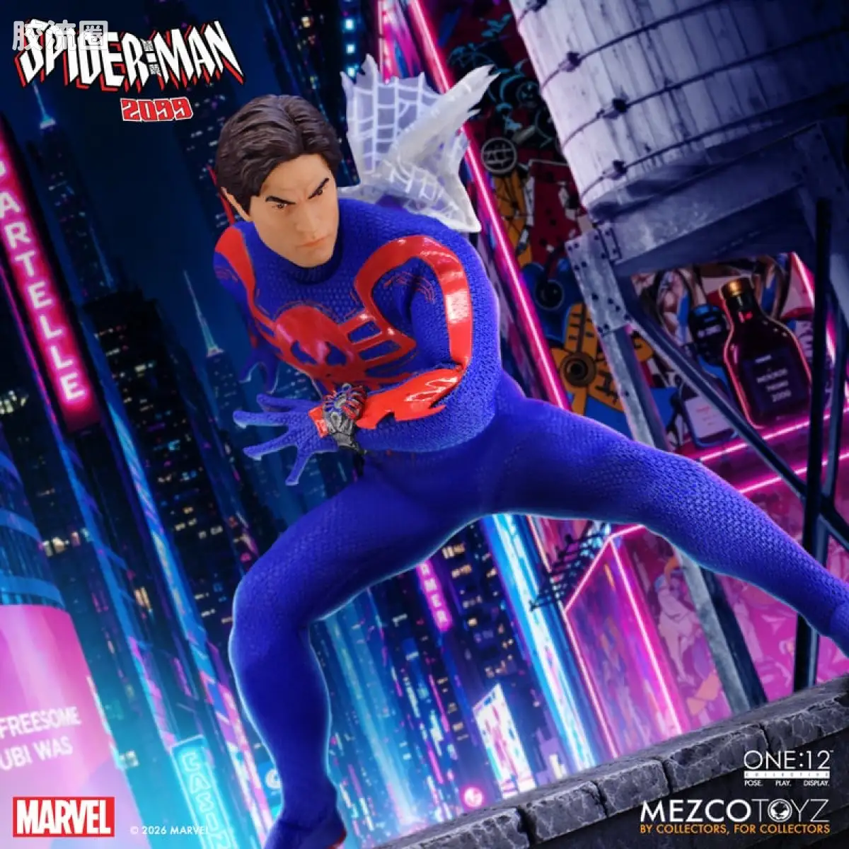 Mezco one-12系列 1/12 Marvel集体系列 蜘蛛侠2099 - 图片