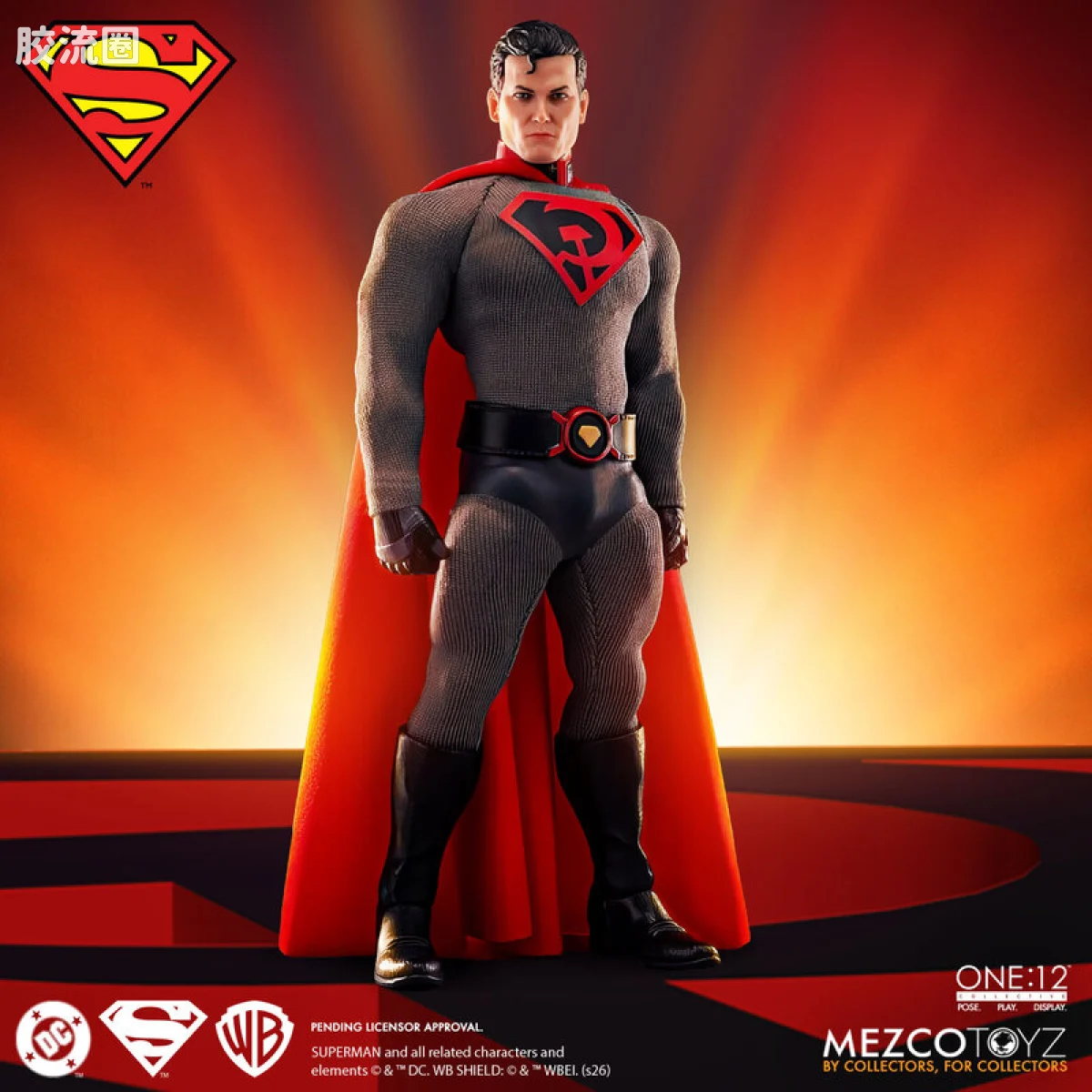 Mezco one-12系列 1/12 DC Comics集体系列 超人 - 红色之子 - 图片