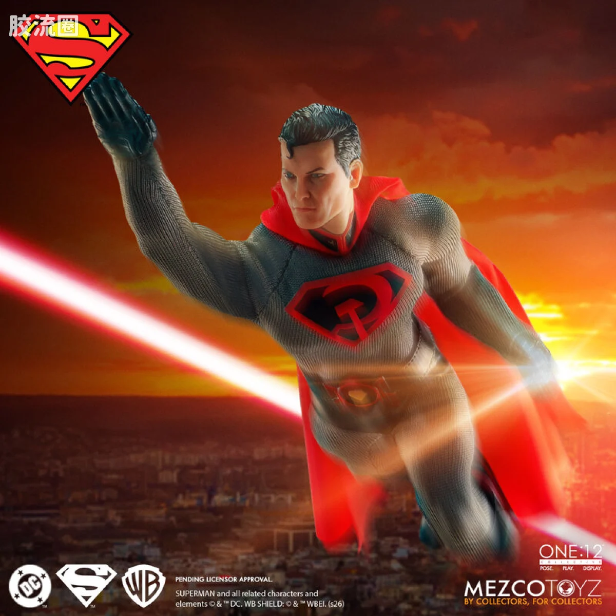Mezco one-12系列 1/12 DC Comics集体系列 超人 - 红色之子 - 图片