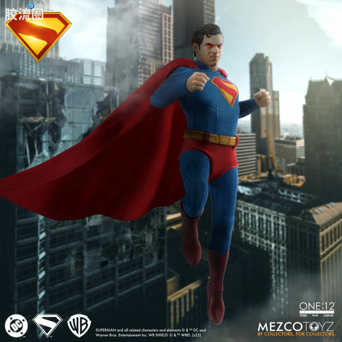 Mezco one-12系列 1/12 DC Comics集体系列 超人 大卫·科伦斯韦 - 图片