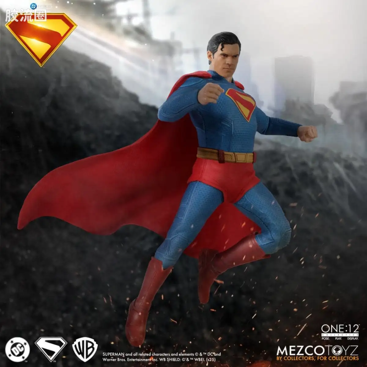 Mezco one-12系列 1/12 DC Comics集体系列 超人 大卫·科伦斯韦 - 图片