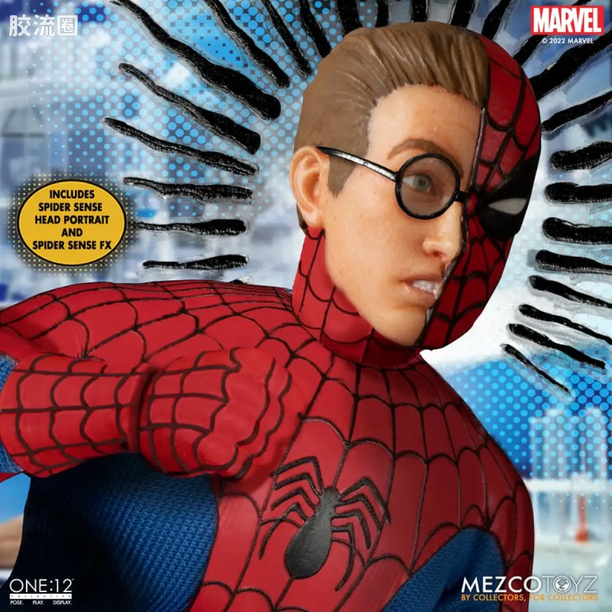 Mezco one-12系列 1/12 Marvel集体系列 漫画 神奇蜘蛛侠 蜘蛛侠 豪华版 - 图片