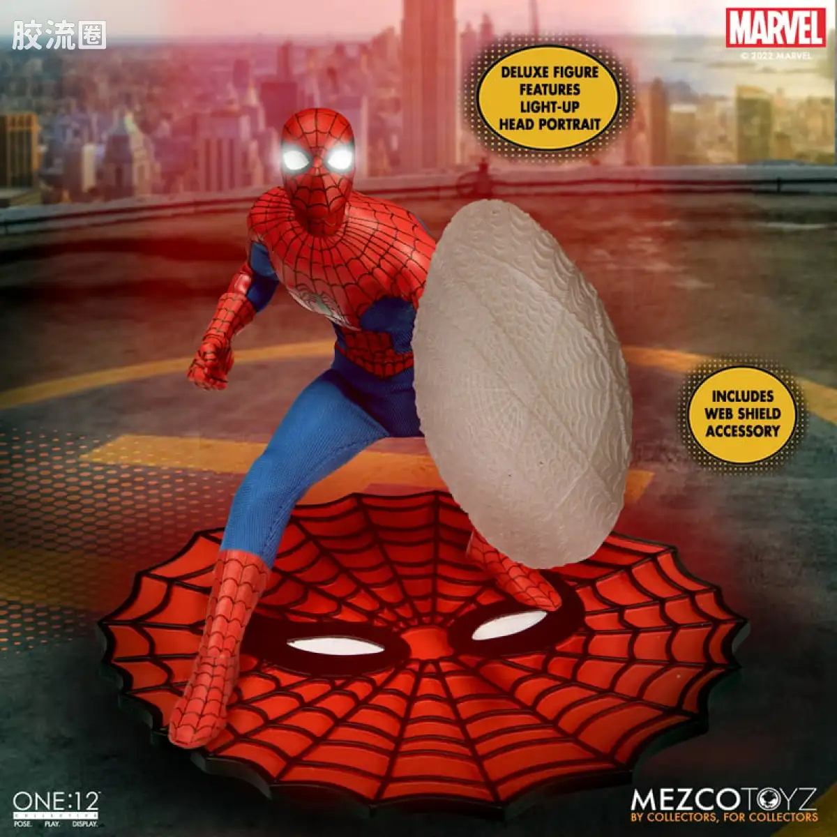 Mezco one-12系列 1/12 Marvel集体系列 漫画 神奇蜘蛛侠 蜘蛛侠 豪华版 - 图片