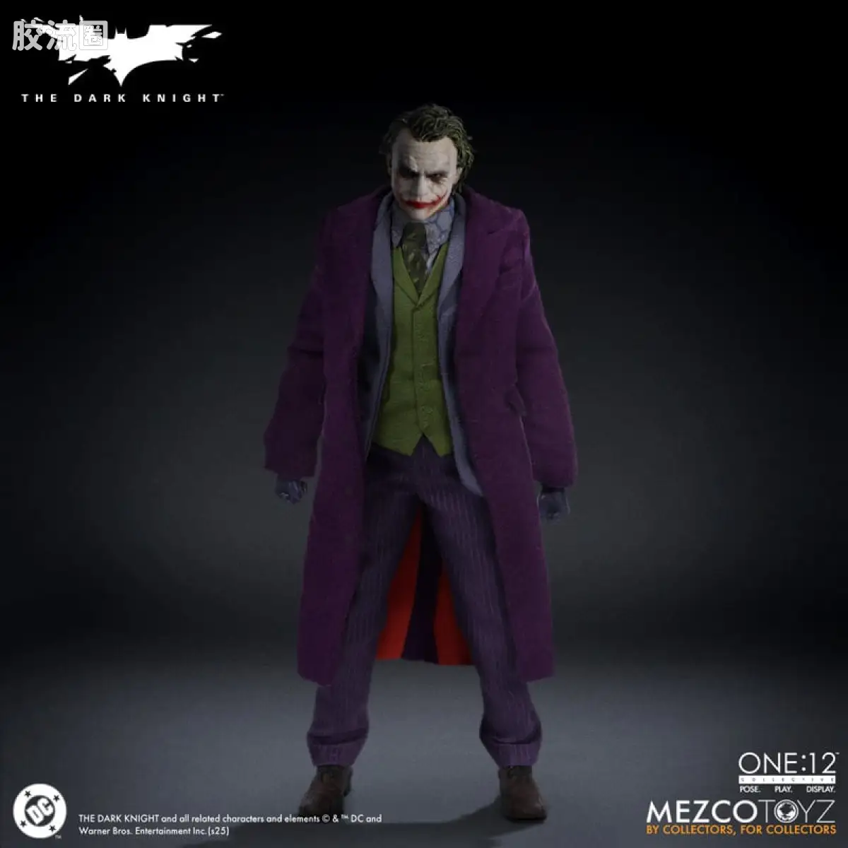 Mezco one-12系列 1/12 DC Comics集体系列 黑暗骑士：小丑 - 图片