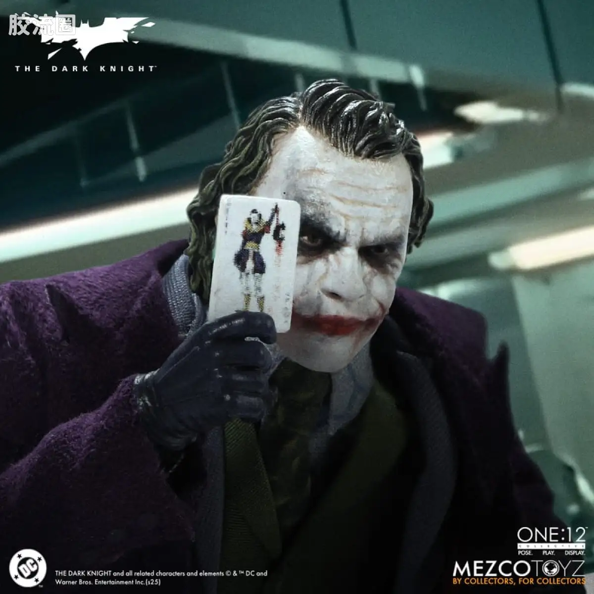 Mezco one-12系列 1/12 DC Comics集体系列 黑暗骑士：小丑 - 图片